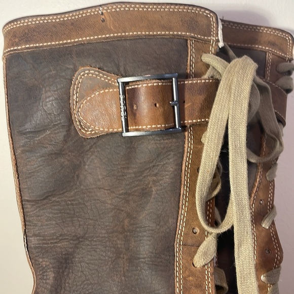 RARE Sorel Womens Sz 8 Sorelia Earhart Waterproof Leather Fleece Lined Boots - Picture 3 of 9